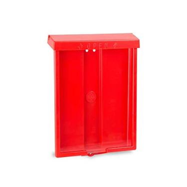 Imagem de Suporte de brochura em estilo de corretor de imóveis para uso externo Fonte One da Source da Source da Source, várias opções brancas, pretas, vermelhas e azuis disponíveis, Vermelho, 1 Pack, 1