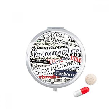 Imagem de Caixa de comprimidos de fundo com estampa de veias de revista, caixa de armazenamento de medicamentos, dispensador de recipiente