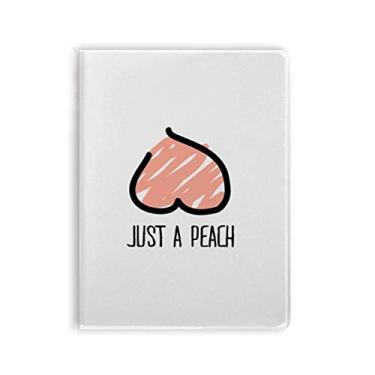 Imagem de Caderno de desenho rosa divertido da Just Peach com capa de goma