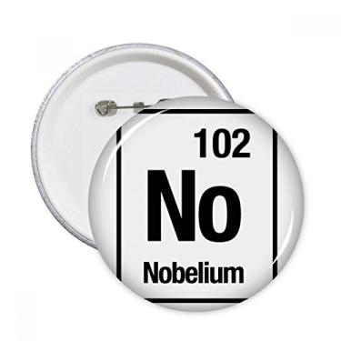 Imagem de Elemento químico sem nobelium, pino redondo, distintivo, botão, decoração, 5 peças, presente