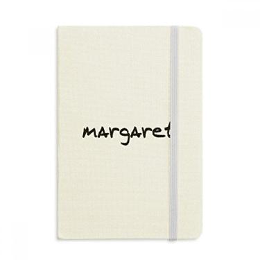 Imagem de Caderno de anotações especiais com nome inglês MARGARET com capa dura em tecido