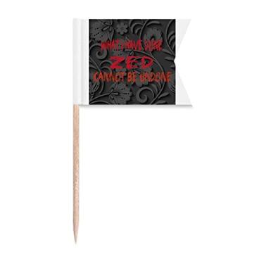 Imagem de Will Done Game Art Deco Gift Bandeiras de palito de dente modernas Marcação de etiquetagem para bolo de festa, comida de queijo