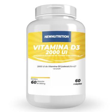 Imagem de Vitamina D 2000Ui 60 Cápsulas - New Nutrition - Newnutrition