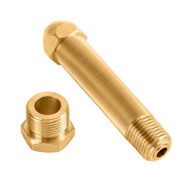 Imagem de CGA-580 porcas e mamilo de 7,6 cm, ajustes de garrafa de entrada de regulador (hélio argão nitrogênio)