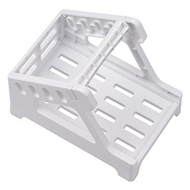 Imagem de CIADAZ Porta-etiquetas para etiquetas de remessa 4x6 Rolos de impressora e etiquetas sanfonadas 2 em 1 Trabalho para área de trabalho Distribuidor de etiqueta temática removível Compatível com impress