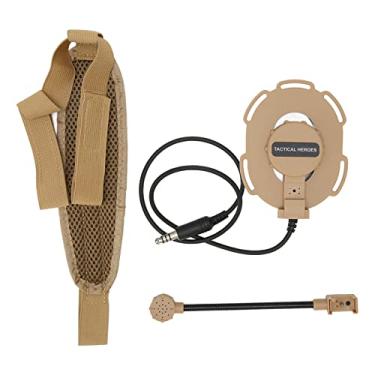 Imagem de Walkie Talkie Headset Clear Sound 150Hz-500Hz High Sensitivity Radio Single-sided Earphone Headband Removable for Intercom (Marrom)