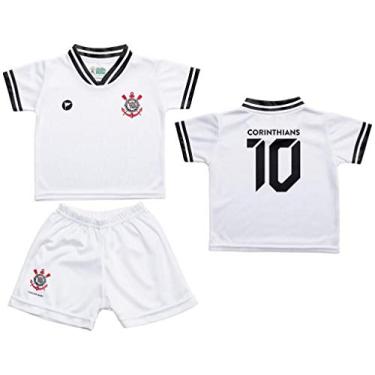 Imagem de Conjunto Bebê Corinthians Uniforme Branco - Torcida Baby