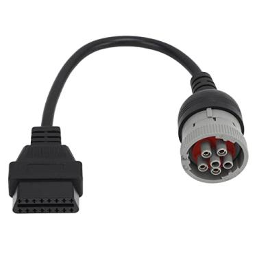 Imagem de Cabo Adaptador De 6 Pinos A 16 Pinos OBD1 Para OBD2 Para Caminhões Pesados e Veículos Comerciais,Cabo De Diagnóstico J1708, Para Ferramenta De Diagnóstico Automotivo