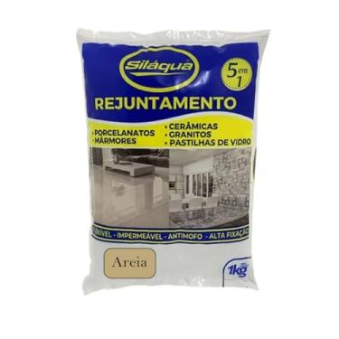 Imagem de Rejunte 1kg 5x1 Porcelanatos Cerâmica Piscina - Areia