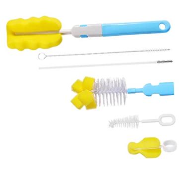 Imagem de SAFIGLE Conjunto De 6 Peças De Escova De Esponja De Seis Peças Copos Esponja Purificador De Mamadeira Escova De Garrafa Escova De Lavagem Copo De Esponja Esponjas Para Limpeza De