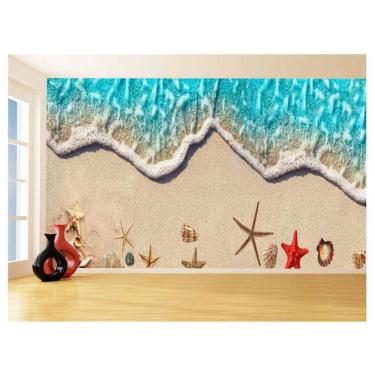 Imagem de Papel Para Piso De Porcelanato Liquido Praia 3,5M Flr37