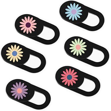 Imagem de IMNEXT2U Capa para câmera de laptop, pacote com 6, capa de câmera ultrafina para laptop Echo Show, celular, computador, tablet, Chromebook, PC - margarida