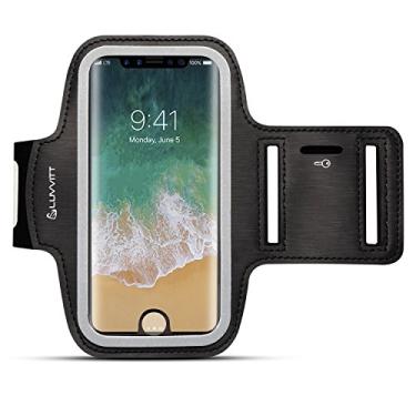 Imagem de LUVVITT Braçadeira para iPhone 8 Esportiva com Bolso para Chaveiro - Preta