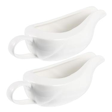 Imagem de Zerodeko 2 Unidades balde de suco mini recipientes jarra para espumar leite molheira potes temperos recipientes de especiarias creme de manteiga porta molho colher de leite Mel