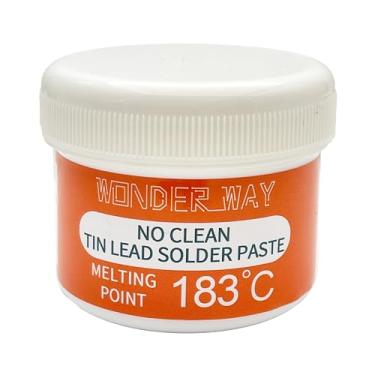Imagem de Wonderway Sn63/Pb37 T4 Pasta de solda de chumbo de estanho 183 ℃ Ponto de derretimento sem limpeza (100 g)
