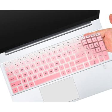 Imagem de Capa de teclado para notebook HP ProBook 450 G8 G9 15,6, HP ProBook 455 G8 G9, HP Probook 650 G8 15,6" e HP ZBook Power G8 G9 15,6" (não serve para ProBook 450 455 650 G6 G7), Ombro. Rosa bre rosa