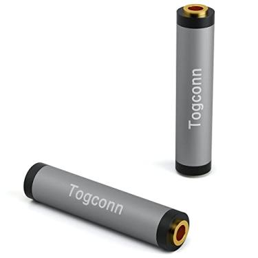 Imagem de Acoplador TRRS/TRS AUX fêmea para fêmea banhado a ouro de 1/8 polegada (pacote com 2), conector estéreo de 3,5 mm para adaptador estéreo de 3,5 mm, conector conversor de cabo auxiliar de áudio de