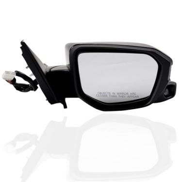 Imagem de SOSEGA Conjunto de espelho retrovisor lateral do passageiro de 11 fios para Honda Civic 2016-2020 com câmera de visão/vidro elétrico/direito aquecido