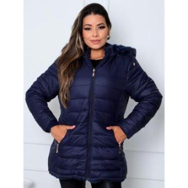 Imagem de Jaqueta ParKa Feminina Dupla Face Nylon/Peluciada-Feminino