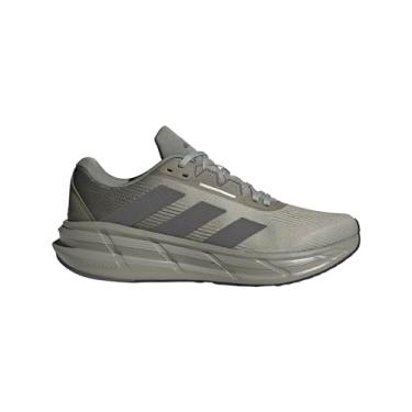 Imagem de adidas Tênis de corrida masculino Questar 3, Pedra prateada/carvão/oliva Strata, 45