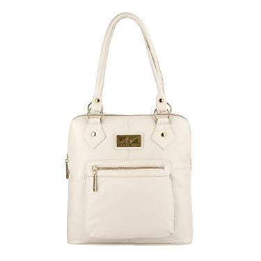 Imagem de Bolsa mochila em couro Lívia - Marfim