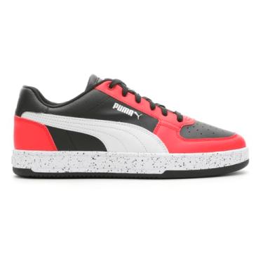 Imagem de PUMA Caven 2.0 Speckle Cadarço Masculino Casual - Preto, Vermelho - Tamanho 40