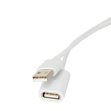 Imagem de Cabo Extensor Usb 2.0 De 6 Metros Branca - Wj