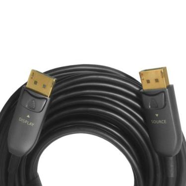 Imagem de Cabo Displayport 1.4 Fibra Óptica 8K de 30 Metros - 144Hz - Win Cabos