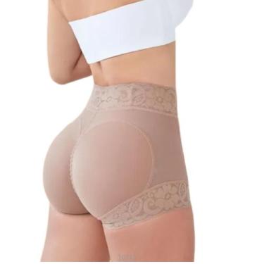 Imagem de Shortinho Calcinha Empina Bumbum Atraente - Fanáticos Por Cintas, Bege