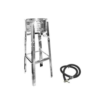 Imagem de Fritadeira Fritador Pasteleiro Gás Fogão Industrial Pequeno - ROA