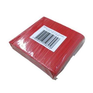 Imagem de Amarrilho Lacre Fecho Plástico de Arame Vermelho 9cm. C/ 40.000 Un. - 