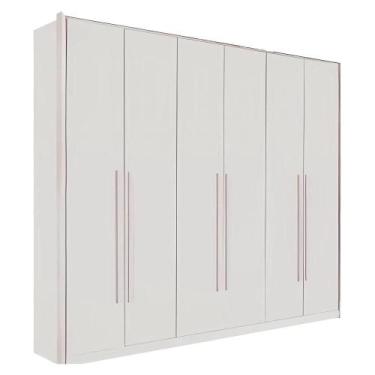 Imagem de Guarda Roupa Anápolis 6 Portas 6 Gavetas Valverde Branco - Móveis Valv