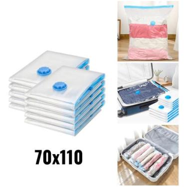 Imagem de Saco A Vácuo Organizador Roupa Edredom Cobertor 70x110 - TOP ÚTIL