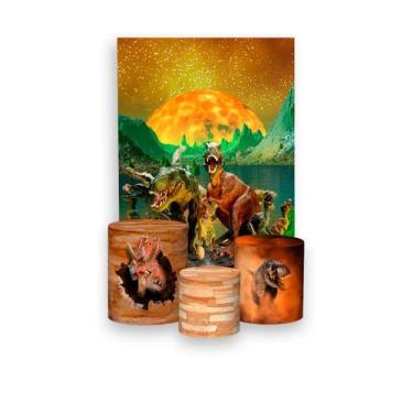 Imagem de Painel De Festa Vertical 1,50 x 2,20 + Trio De Capas Cilindro - Planet
