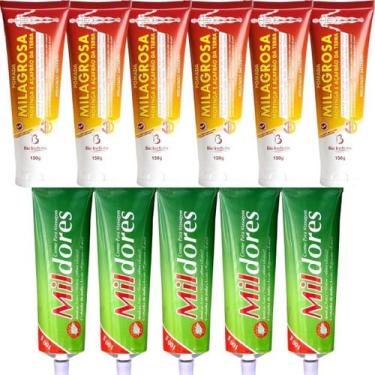 Imagem de Revenda Atacado 6 Pomada Massageadora Milagrosa 150g + 5 Creme Para Ma
