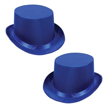 Imagem de Beistle S60839-BAZ2 Bonés de cetim elegantes (2 peças), azul, OSFM