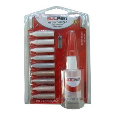 Imagem de Kit Correção Mdf Pequeno Sulpen 20 Gizes 1 Verniz Pro