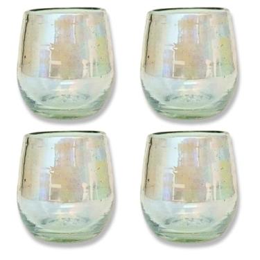 Imagem de MEXTEQUIL - Copos de shot de tequila mexicana autênticos - Conjunto de copos de dose de tequila - 4 peças - 56,7 g - Copo mexicano soprado à mão (cristal barril)