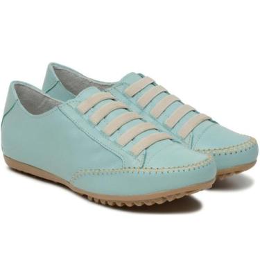 Imagem de Sapatênis Mocassim Feminino Confort Tendencia - REF, Feminino, 35, Azu