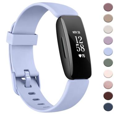 Imagem de AK Pulseira compatível com Fitbit Inspire 2 para mulheres e homens, pulseiras esportivas de substituição ajustáveis para Fitbit Inspire 2 / Ace 3 (azul bebê)