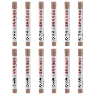 Imagem de PATIKIL Giz de cera para reparo de móveis, 12 peças de cera de madeira, gizes de cera de madeira para arranhões, piso de madeira, furos, mesas, carvalho cinza