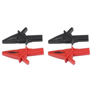 Imagem de 4 Peças Encaixe de Clipes jacaré Golfinho Grande Dso3064 Ht18a Vermelho Preto para Osciloscópio