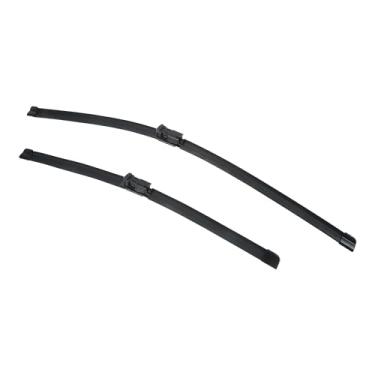 Imagem de X AUTOHAUX 1 par de 66 cm + 48 cm de lâmina de limpador de para-brisa dianteiro para Maserati Quattroporte 2012-2023 limpador de para-brisas OE substituição All-Seasons Top-Lock, não gancho J/U