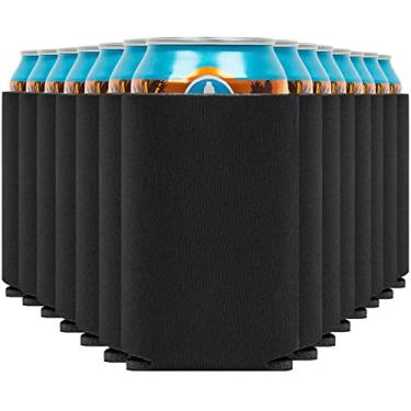 Imagem de CURRENT CO. Mangas Refrigeradoras de Lata de Cerveja em Branco (Pacote com 60) Coolies de Lata de Cerveja com Isolamento Macio - Koolies em Branco Adequados para Htv A Granel para Latas de Cerveja e G