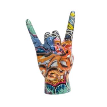 Imagem de Ｂｅｓｇａ Estátua de Gesto de Mão, Escultura de Decoração de Mão, Estatueta de Resina Artesanal, Ornamento de Gesto para Quarto, Mesa, Festa, Style a, Tamanho real