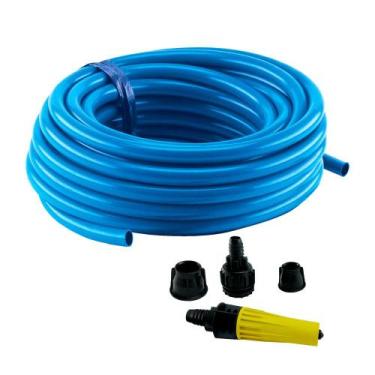 Imagem de Mangueira de Jardim Azul com Engate e Esguicho 15m Force Line