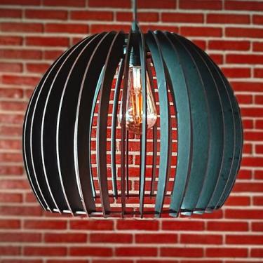 Imagem de Luminária Teto tipo Pendente em MDF UNIVERSO Completa - CORALISA, Pret