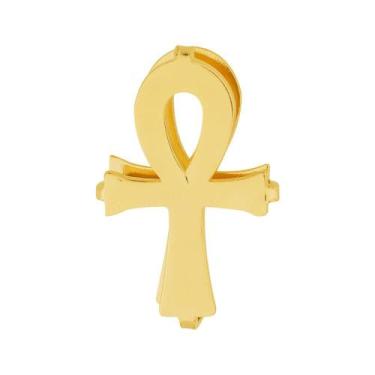 Imagem de Pingente Aço Hit Ankh 16.5mm Gold IPG - Convex