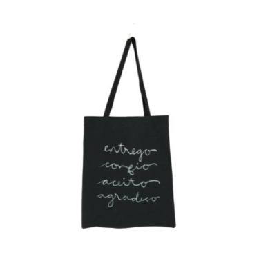 Imagem de Bolsa Ecobag 100% algodão Black Estampa ENTREGO CONFIO - CARIOCA MAIS