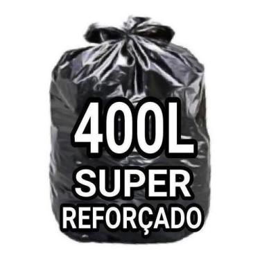 Imagem de Sacos De Lixo 400 Litros  Super Reforçado 50 Un Fabricante - HIGIPACK